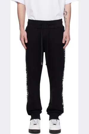 VERSACE Black Logo Tape Sweatpants