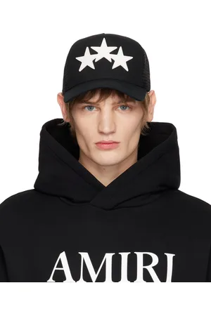 AMIRI Black 3 Star Trucker Cap