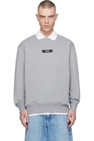 VERSACE Gray Logo Regular-Fit Sweatshirt