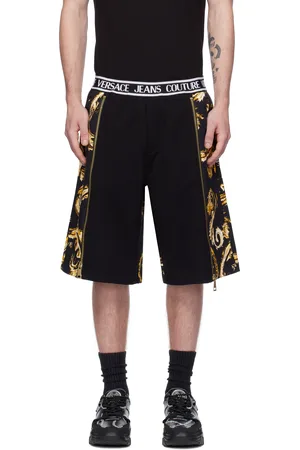 VERSACE Black Chromo Couture Shorts