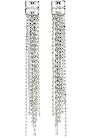 Givenchy Silver 4G Liquid Earrings