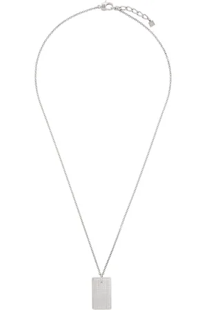Givenchy Silver 4G Allover Tag Necklace