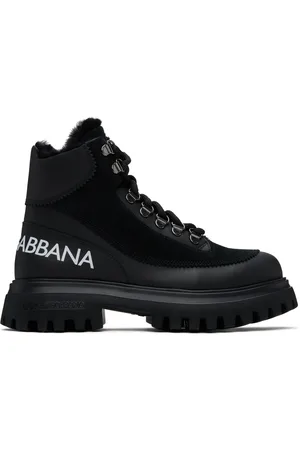 Dolce & Gabbana Kids Black Ankle Boots