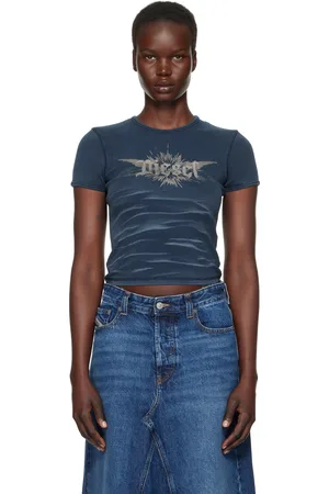 Diesel Navy T-Ele-Long-P2 T-shirt