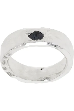 The Ouze Silver Raw Sapphire Una Ring