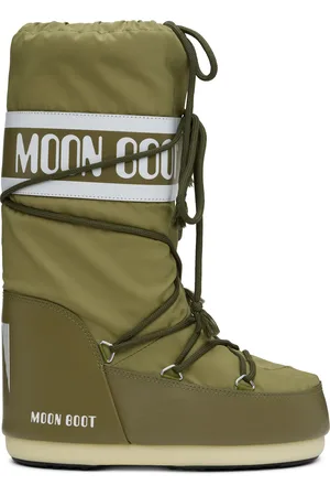 Moon Boot Khaki Icon Nylon Boots