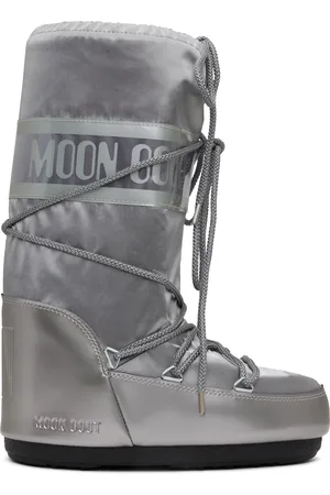 Moon Boot Silver Icon Glance Satin Boots