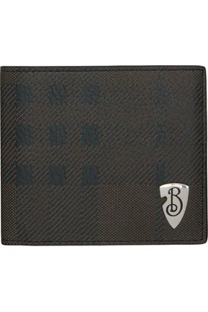 Burberry Brown B Shield Bifold Wallet