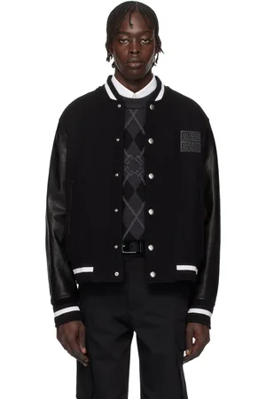 Givenchy Black 4G Varsity Bomber Jacket
