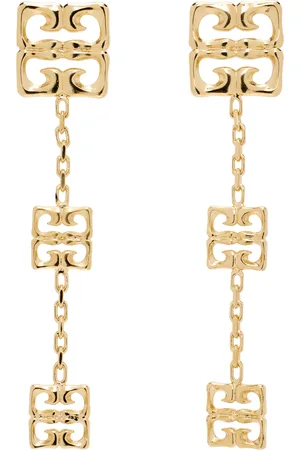 Givenchy Gold 4G Liquid Metal Earrings