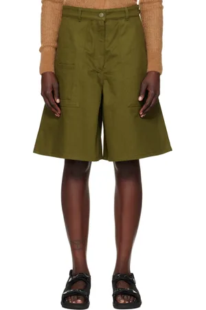 Cecilie Bahnsen Green Annika Denim Shorts