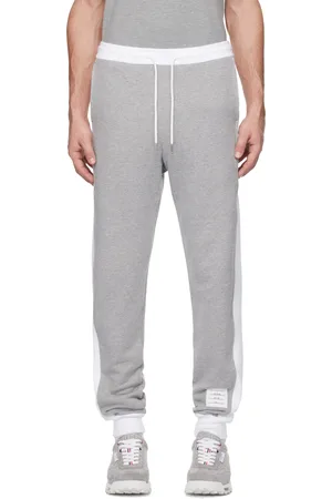 Thom Browne Gray Classic 4-Bar Jersey Loopback Sweatpants