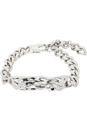 Palm Angels Silver Melted Chain Bracelet