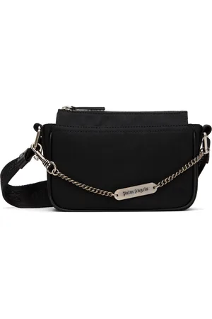 Palm Angels Metallic Logo Plate Crossbody Bag