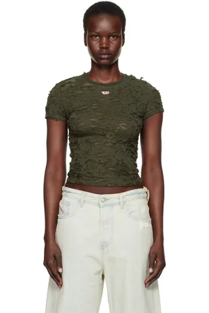 Diesel Khaki T-Uncutie-Long-P2 T-Shirt