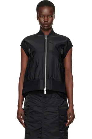 SACAI Black Twill Vest