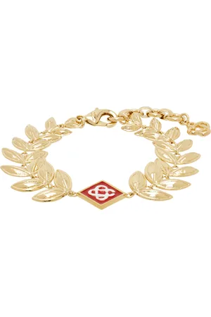 Casablanca Gold Laurel Leaf Bracelet