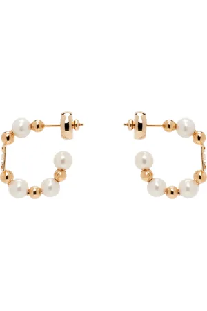 Givenchy Rose Gold & White 4G Earrings