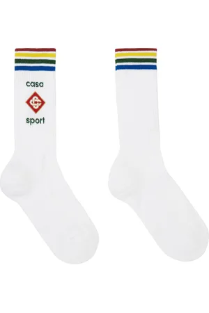 Casablanca White Casa Sport Socks