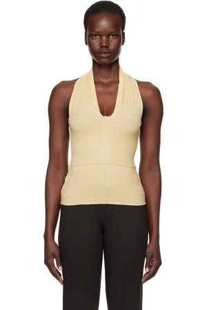 Baserange Yellow Cinder Halter Top