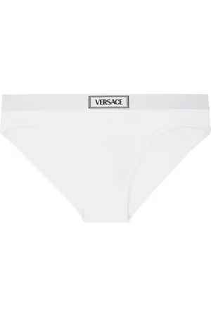 VERSACE White 90s Vintage Logo Briefs