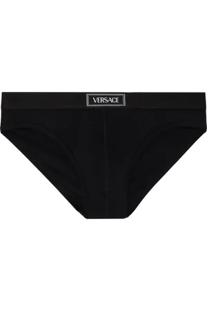 VERSACE Black 90s Vintage Logo Briefs