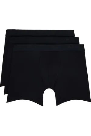 SKIMS Three-Pack Black Stretch 5 Boxer Briefs