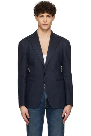 Ralph Lauren Navy Tuxedo Denim Blazer