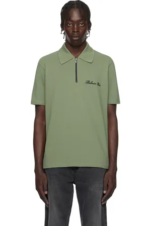 Balmain Green Short-Sleeved Polo