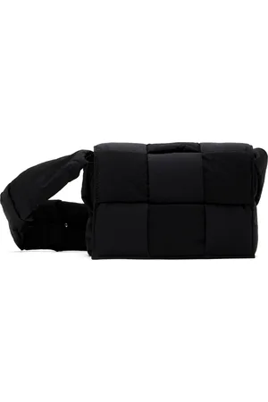 Bottega Veneta Black Small Padded Tech Cassette Bag