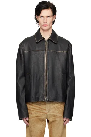 Diesel Black L-Blixia Leather Jacket