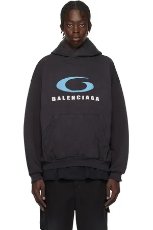Balenciaga Black Loop Sports Icon Medium Fit Hoodie