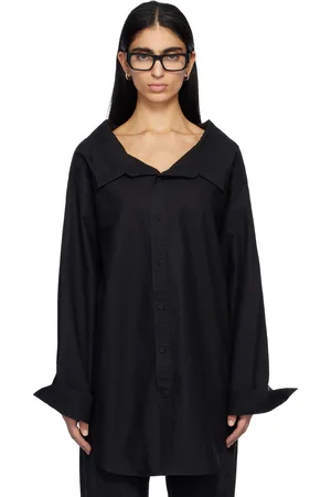 Balenciaga Black Off Shoulder Shirt