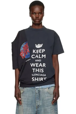 Balenciaga Black 50-50 T-shirt