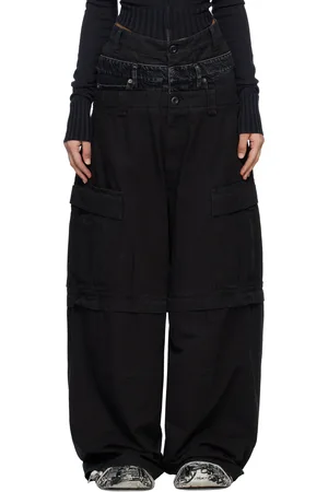 Balenciaga Black Triple Layered Cargo Pants
