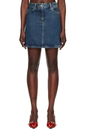 Givenchy Blue Faded Denim Miniskirt