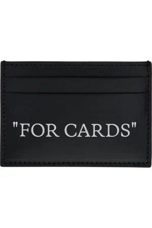 OFF-WHITE Black Quote Card Holder