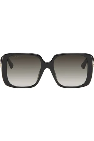 Gucci Black Lines Thin GG Temple Sunglasses