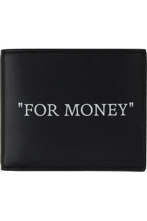 OFF-WHITE Black Quote Bifold Wallet