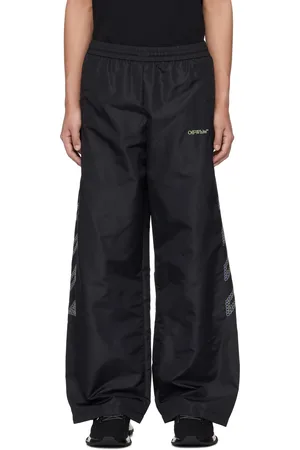 OFF-WHITE Black Diag Outl Nylon Faille Track Pants