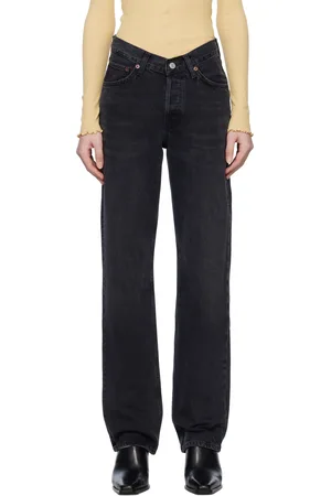 AGOLDE Black V-Waist Kelly Jeans