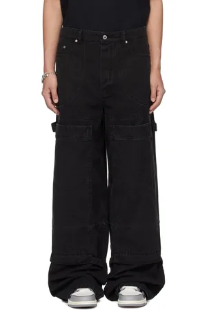 OFF-WHITE Black Canvas Carpenter Trousers