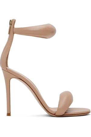 Gianvito Rossi Beige Bijoux Heeled Sandals