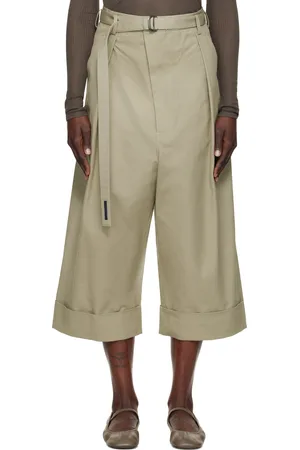 YOHJI YAMAMOTO Taupe R-Mackin Loose Trousers