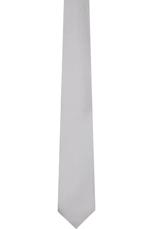 Tom Ford Gray Diagonal Stripe Tie