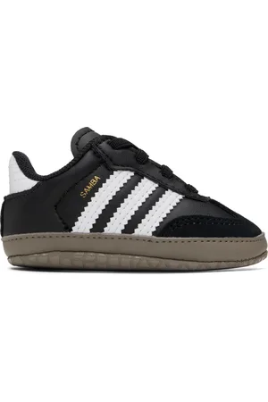 adidas Baby Black & White Samba Pre-Walkers