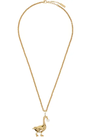 Moschino Gold Archive Goose Necklace