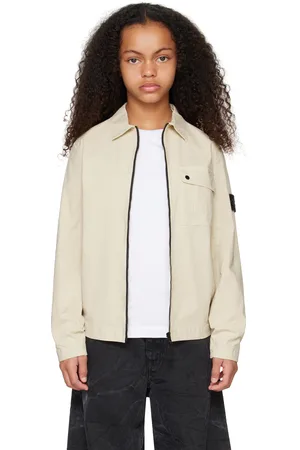 Stone Island Kids Beige Logo Patch Shirt