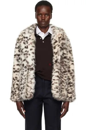 HOMMEGIRLS Multicolor Leopard Faux-Fur Jacket
