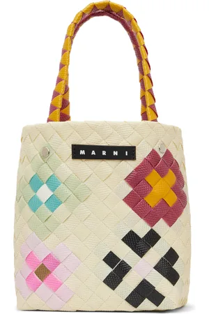 Marni Kids Off-White Blossom Macro Tote